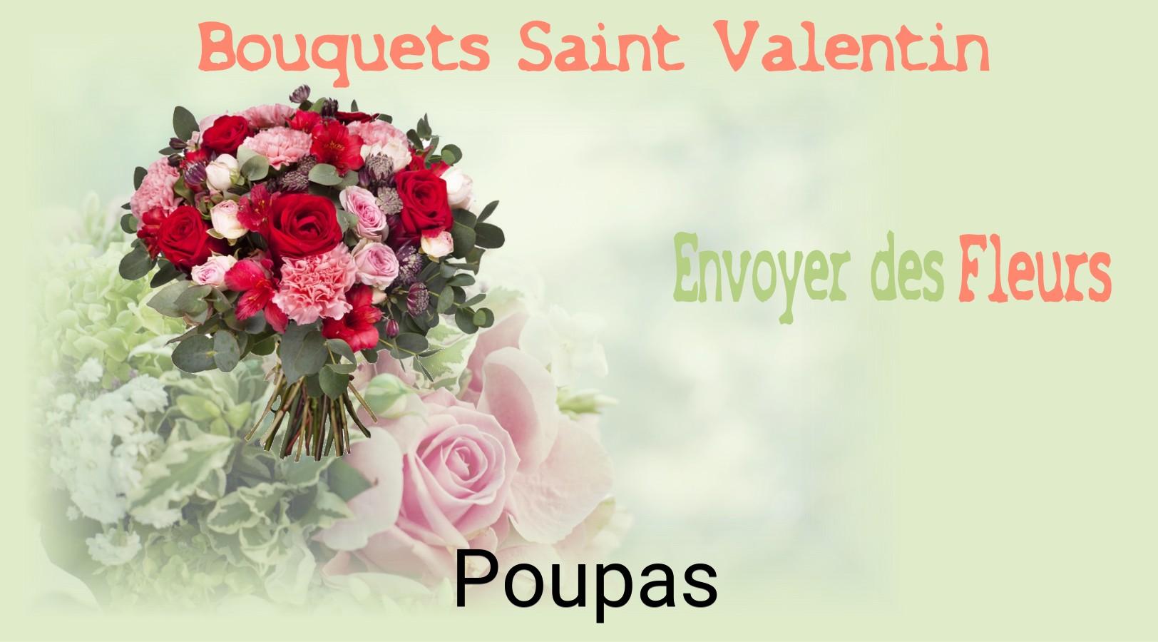 Roses de Saint-Valentin livrées à Poupas